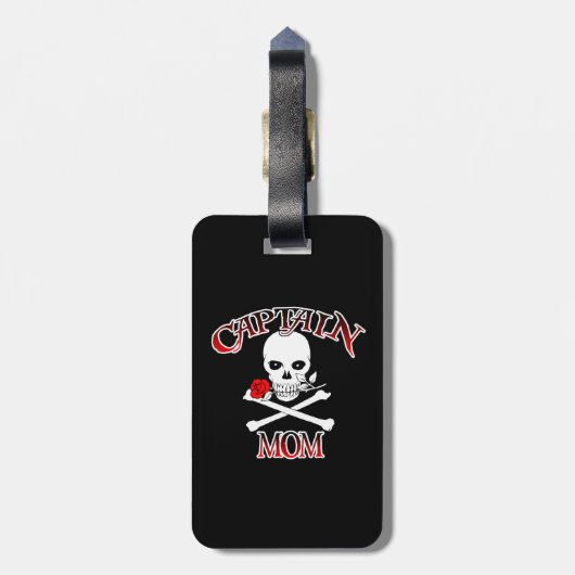 Kapitein Mam (Roos) Bagagelabel (Achterkant verticaal)