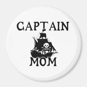 Kapitein Mam Round Magnet