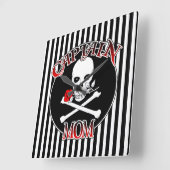 Kapitein Mam Wall Clock Vierkante Klok (Hoek)