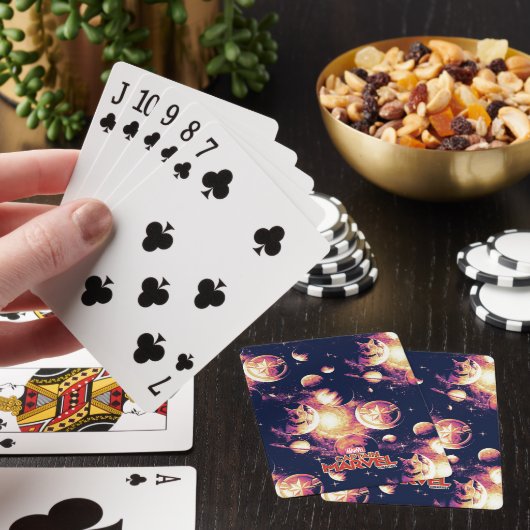 Kapitein Marvel | Goose Planetary Pattern Pokerkaarten (Insitu)