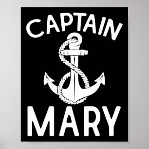 Kapitein Mary Schip Jacht Varend Boot Anker  Poster