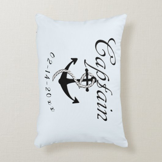 Kapitein met Anker Accent Kussen (Voorkant(Verticaal))