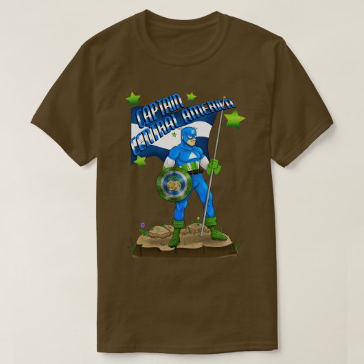 Kapitein Midden-Amerika T-shirt (Design voorkant)