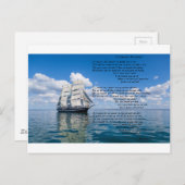 Kapitein, mijn kapitein door: Walt Whitman Briefkaart (Voorkant / Achterkant)