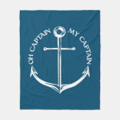 Kapitein, mijn kapitein fleece deken (Voorkant)