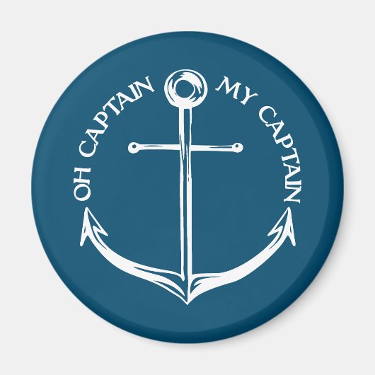 Kapitein, mijn kapitein magneet (Voorkant)