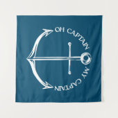 Kapitein, mijn kapitein wandkleed (Voorkant (horizontaal))