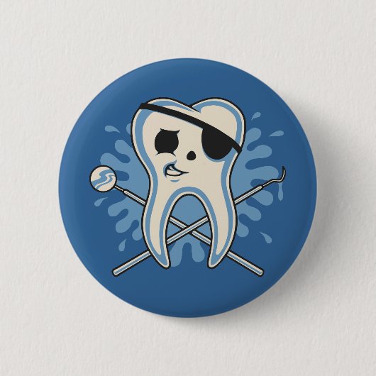 Kapitein Mol-Arrr. Ronde Button 5,7 Cm (Voorkant)