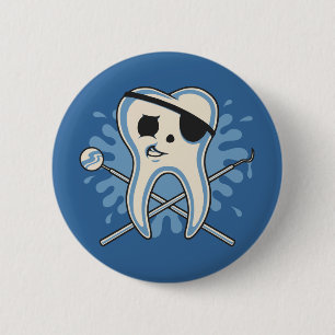 Kapitein Mol-Arrr. Ronde Button 5,7 Cm