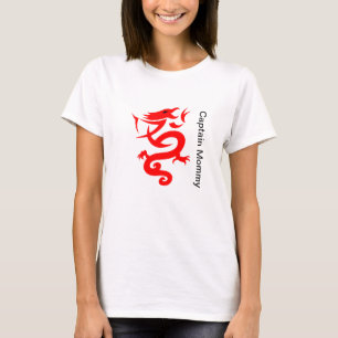 Kapitein Mommy T-shirt, het Gelukkige T - shirt