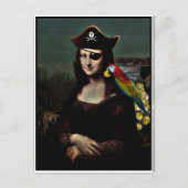 Kapitein Mona Lisa Pirate Briefkaart (Voorkant)