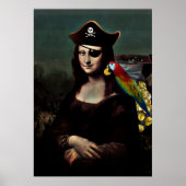 Kapitein Mona Lisa Pirate Poster (Voorkant)