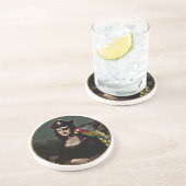 Kapitein Mona Lisa Pirate Zandsteen Onderzetter (Zijkant)