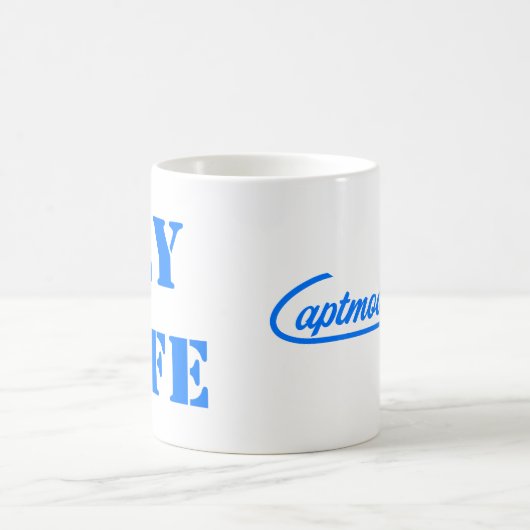 Kapitein Moonbeam "FLY SAFE"-MOK Koffiemok (Center)