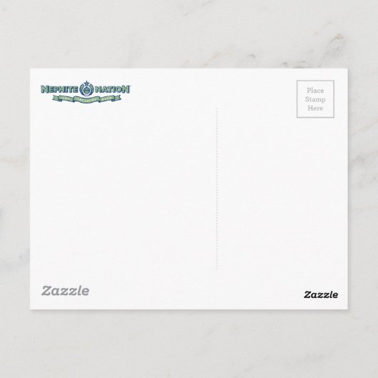 Kapitein Moroni Briefkaart (Achterkant)