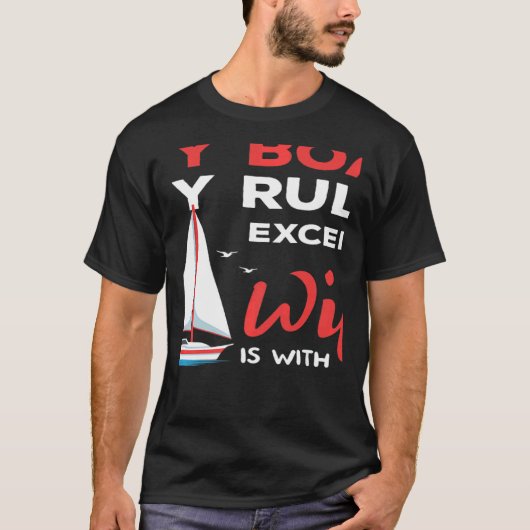 Kapitein Motor Boat 4 T-shirt (Voorkant)
