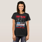 Kapitein Motor Boat T-shirt (Voorkant volledig)