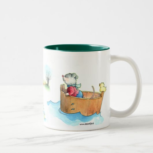 Kapitein Mouse over de Mok aan boord (Rechts)