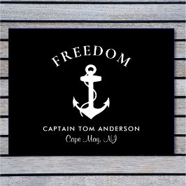 Kapitein Nautical Anchor Black Deurmat