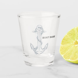 Kapitein Nautical Anchor Naam toevoegen Shot Gl Sh Glas