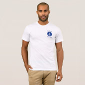 Kapitein Nautical Blue Anchor Persoonlijke T-Shirt (Voorkant volledig)