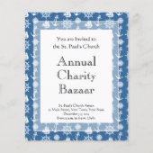 Kapitein Nautical Blue en White Sailor Flyer (Achterkant)