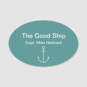 Kapitein Nautical Boat Naamplaatje (Voorkant)