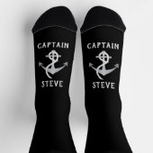 Kapitein Nautical Name Anchor Sailing Socks Sokken (Top)