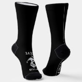 Kapitein Nautical Name Anchor Sailing Socks Sokken (Gebogen)