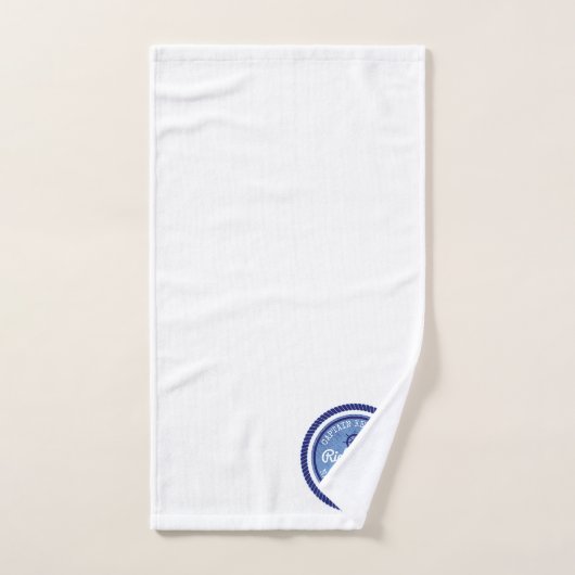 Kapitein  Nautical Rope Anchor Helm Boat Bad Handdoek (Handdoek)