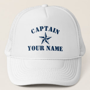 Kapitein Nautical Star-boot naam zeiljachthavens Trucker Pet