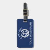 Kapitein-nautische schepen anker bagagelabel (Voorkant verticaal)