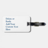 Kapitein-nautische schepen anker bagagelabel (Achterkant horizontaal)