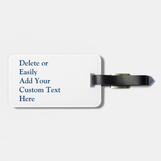 Kapitein-nautische schepen anker bagagelabel (Achterkant horizontaal)