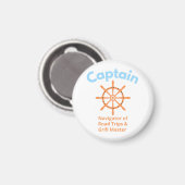 Kapitein – Navigator van Wegreizen Magneet (Voorkant / Achterkant)