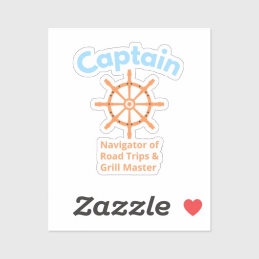 Kapitein – Navigator van Wegreizen Sticker (Vel)