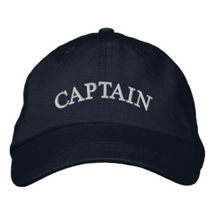 Kapitein Navy Blue, geborduurd Pet