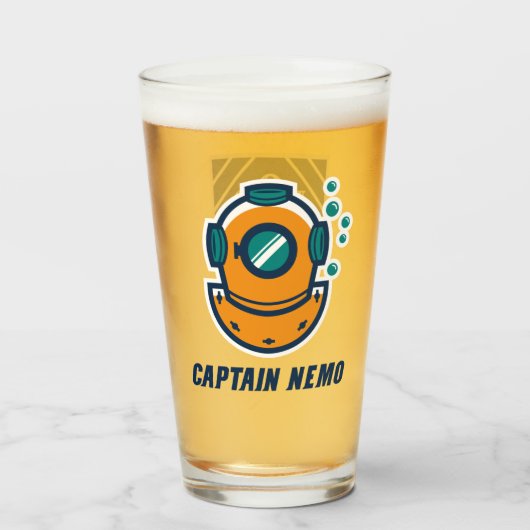 Kapitein Nemo/Gents FF Pint Glass Glas (Achterkant gevuld)
