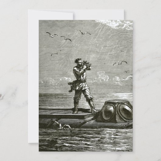 Kapitein Nemo van 20000 collega's onder het Zee Bedankkaart (Voorkant)