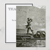 Kapitein Nemo van 20000 collega's onder het Zee Bedankkaart (Voorkant / Achterkant)