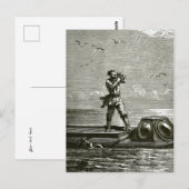 Kapitein Nemo van 20000 collega's onder het Zee Briefkaart (Voorkant / Achterkant)