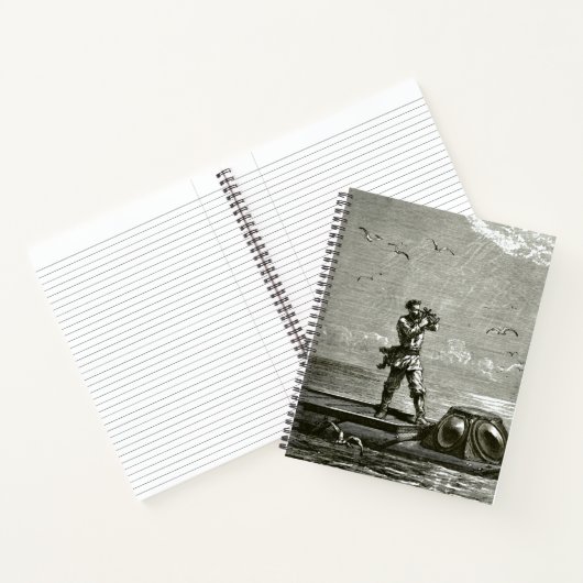 Kapitein Nemo van 20000 collega's onder het Zee Notitieboek (Binnen)