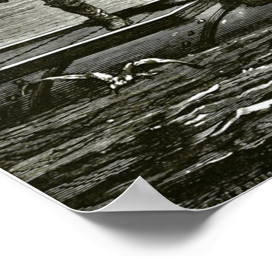 Kapitein Nemo van 20000 collega's onder het Zee Poster (Hoek)