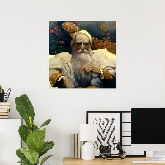 “Kapitein Nemo van de Nautilus” door NC Wyeth Poster (Thuiskantoor)