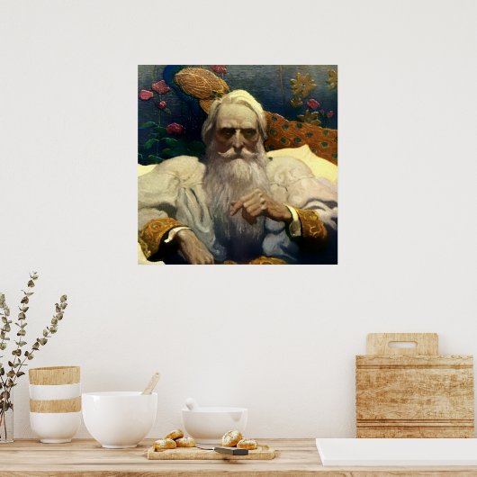 “Kapitein Nemo van de Nautilus” door NC Wyeth Poster (Keuken)