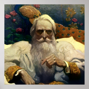“Kapitein Nemo van de Nautilus” door NC Wyeth Poster