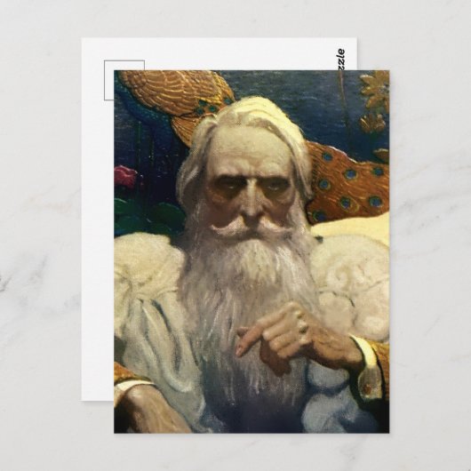 "Kapitein Nemo van de Nautilus" van NC Wyeth Briefkaart (Voorkant / Achterkant)