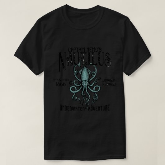 Kapitein Nemo&x27;s Nautilus Classic T-Shirt (Design voorkant)