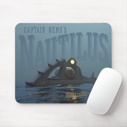 Kapitein Nemo's Nautilus Mousepad Muismat (Met muis)
