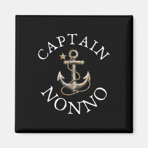 Kapitein Nonno Boot Zeilen Varend Vintage Anker  Magneet